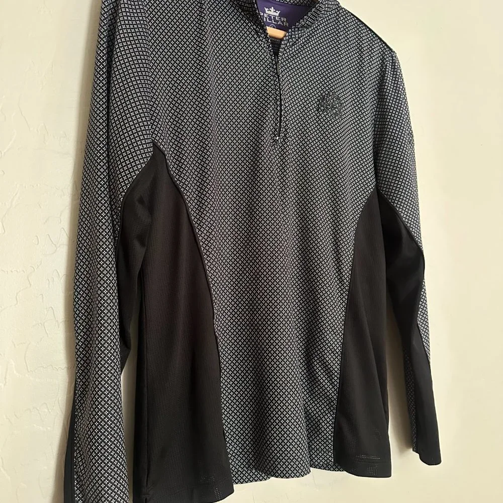 Peter Millar Golf 1/4 Zip Pullover Lightweight Wicking 50 UPF Women's Size Large